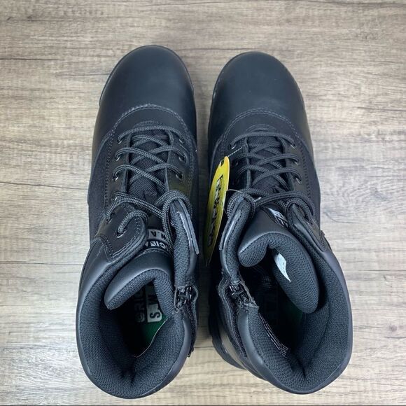 Original SWAT~Men's~Classic 6" Side Zip Black Leather Boots~(116401)~Size 12 - Picture 5 of 10